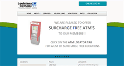 Desktop Screenshot of louisianacatholicfcu.com